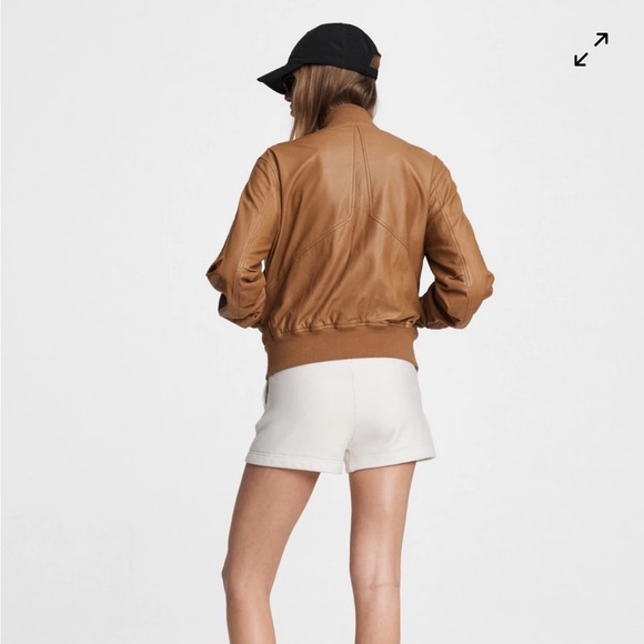 Rag & Bone Manston Lamb Leather Bomber Jacket Women M Japan Military Org$1,100 - Picture 11 of 12